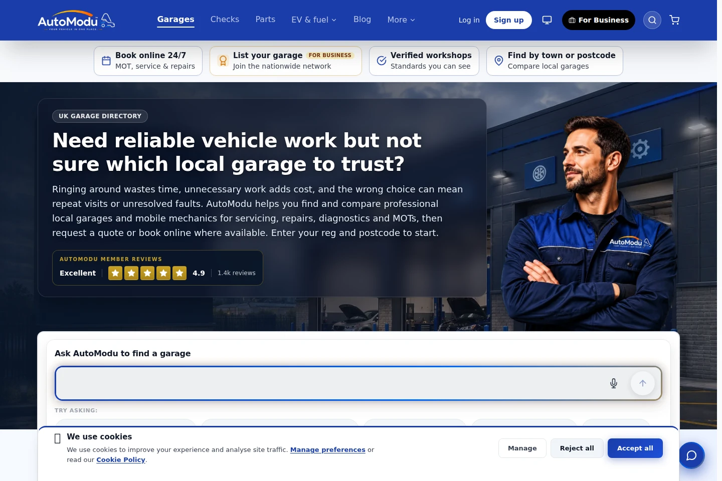 AutoModu garage discovery