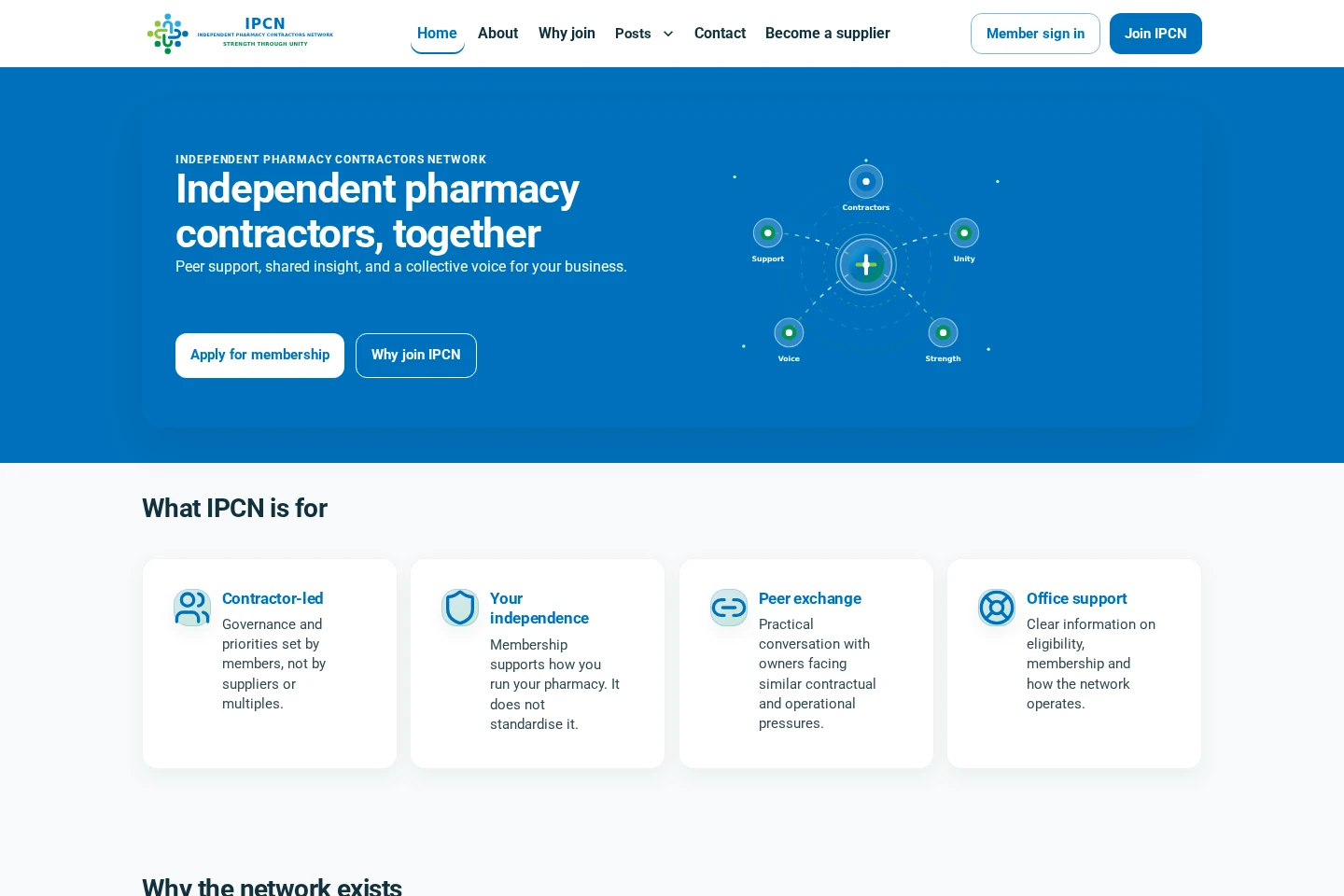 IPCN public homepage